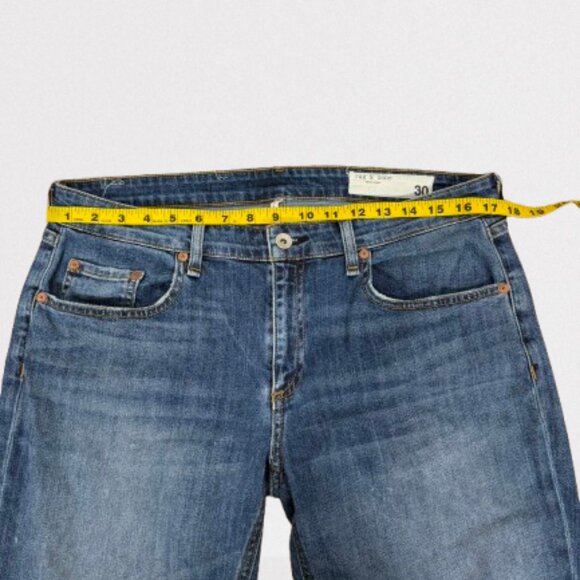 Rag & Bone Dre Low Rise Slim Boyfriend Jeans Size 30 - Picture 9 of 12